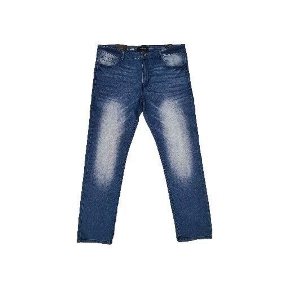 WT02 Skinny Fit Denim Jeans Acid Wash Stretch Mens Size 40 X 32